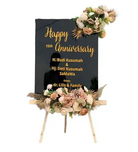 Papan Bunga Akrilik Wedding Venue Bojonggede